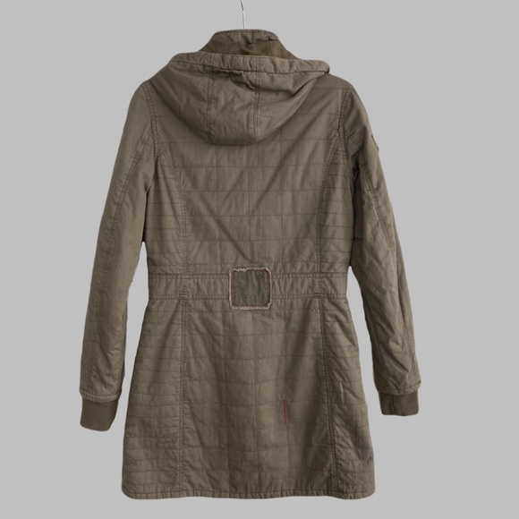 Billabong Coat with Removable Hood, Women’s Medium, Khaki G… - Picture 2 of 16